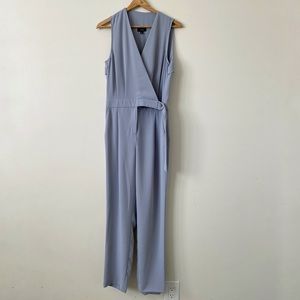 Topshop D Ring Jumpsuit Gray Blue 4 Small